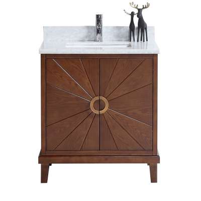 solid wood bathroom vanity bathroom cabinets furniture for Apartment