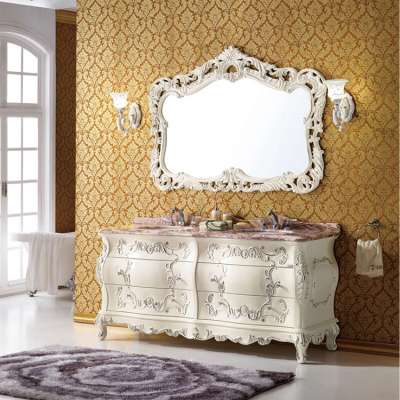 QIERAO Chinese Antique Cabinet Bathroom Vanity GB-LA1711